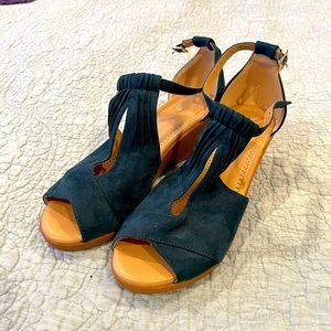 Navy Suede Espadrilles